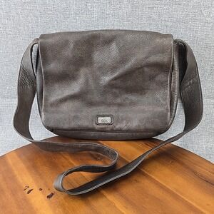 The SAK Margarita Crossbody Shoulder Bag Genuine Leather Brown‎ Purse